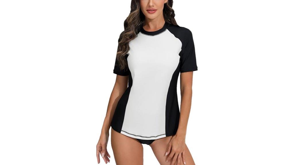 women s short sleeve swimsuit