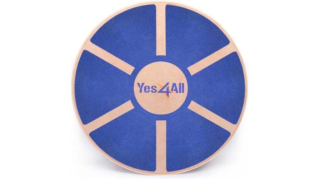 wooden balance board exercise