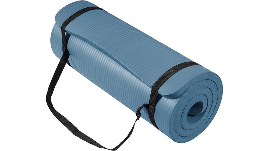 yoga mat with strap