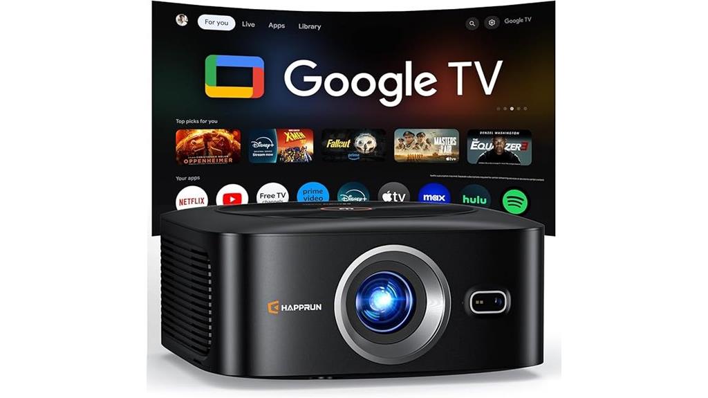 4k smart projector google tv