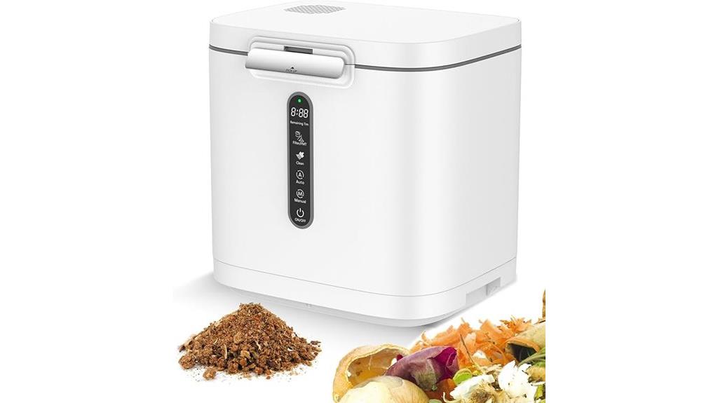 electric compost bin with auto clean