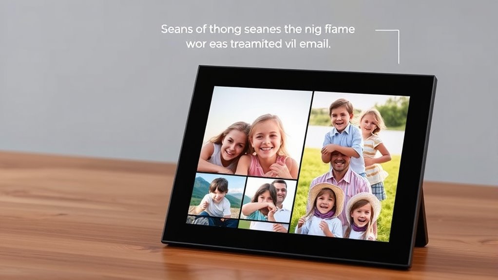 email compatible digital photo frame