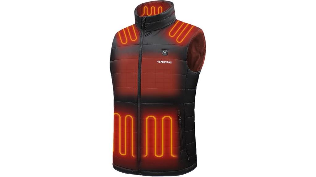 heated quilted men s vest
