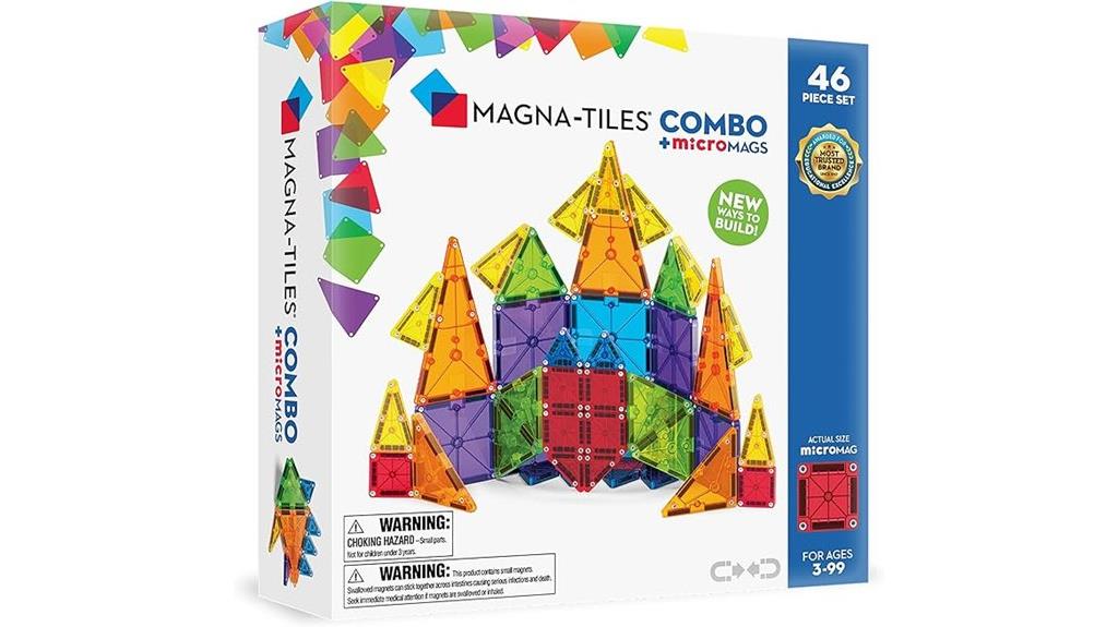 magnetic tiles construction set