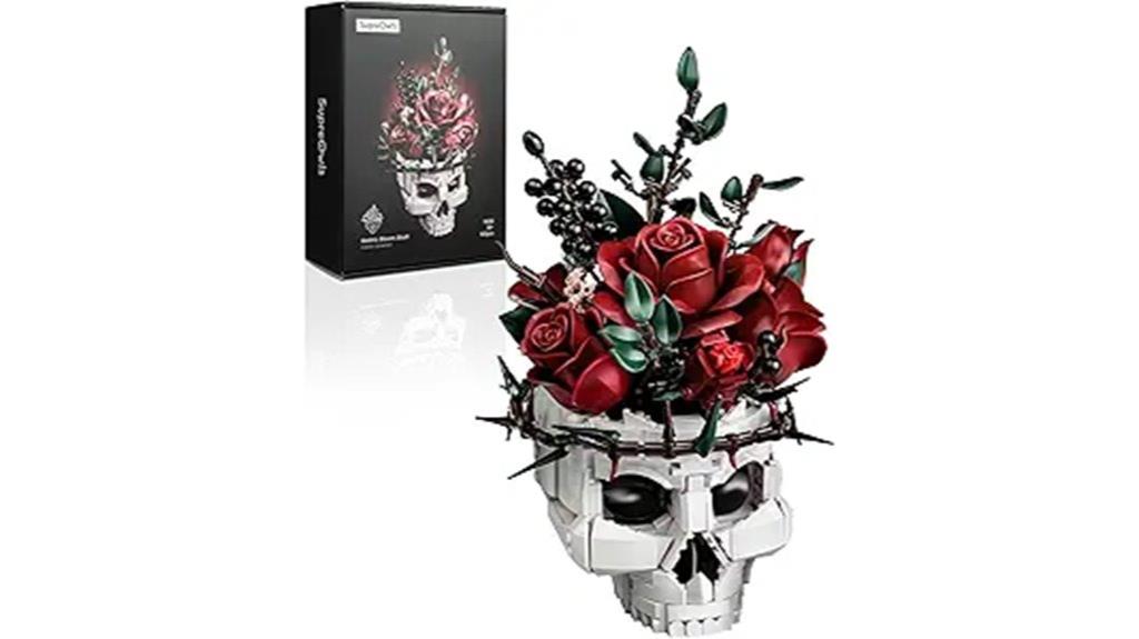 skull roses building set