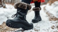 stylish waterproof snow boots