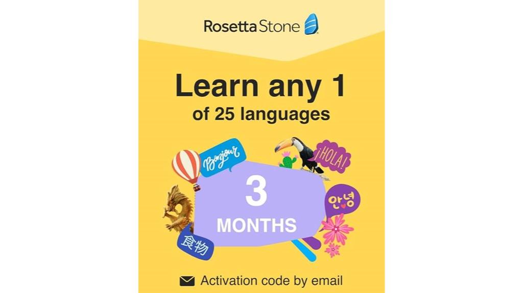 three month language software