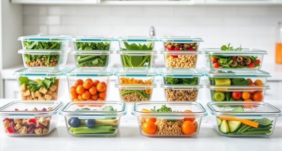 top glass meal storage