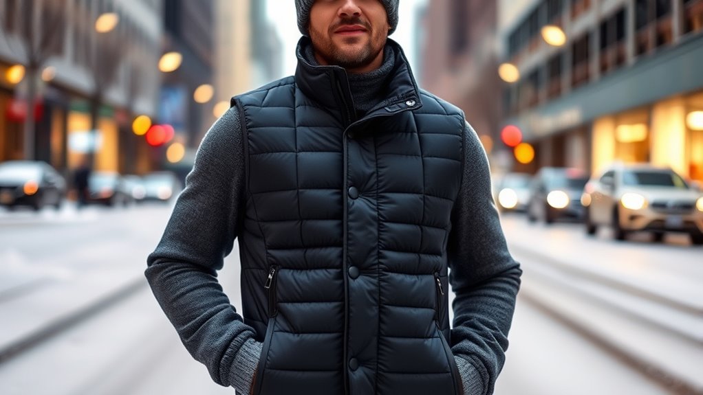 top men s heated winter vests