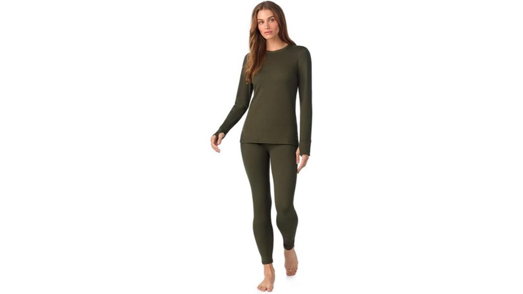 warm fleece lined base layer