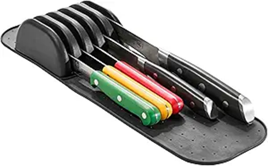 Madesmart 5-Slot Small Knife Holder Storage Mat