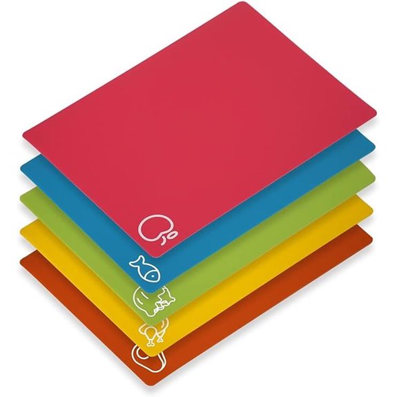 Flexible BPA-Free Cutting Boards Non-Slip Kitchen Mats