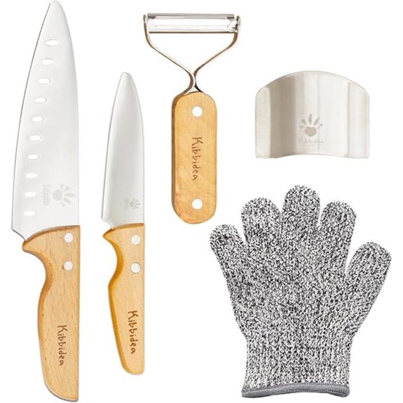 Kibbidea Kids Knife Set 4-Piece Stainless Steel