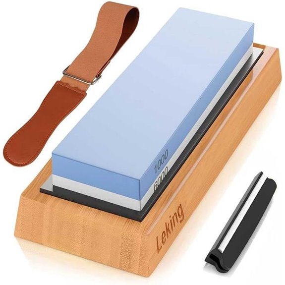 Leking Knife Sharpener & Whetstone Set with Accessories