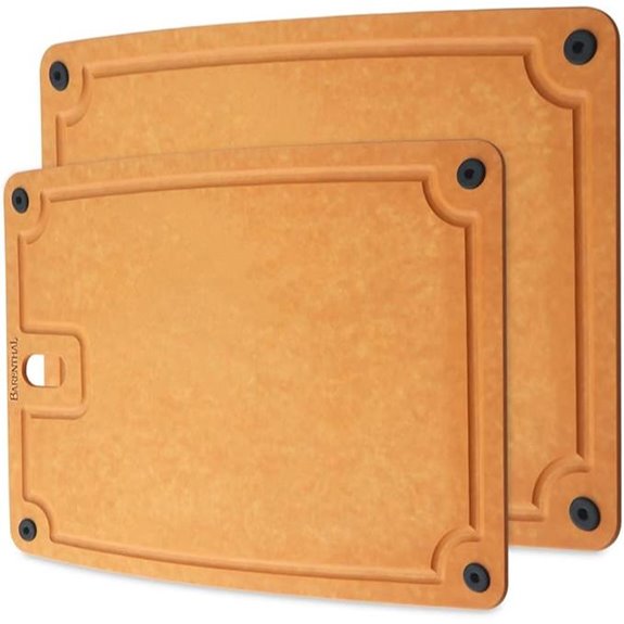 Kitchen Cutting Boards Set with Non-Slip and Juice Groove