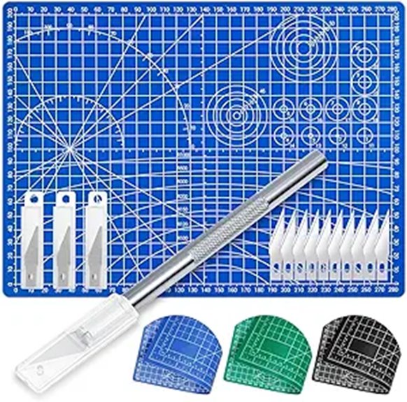 Anezus Hobby Knife Set with Self-Healing Cutting Mat