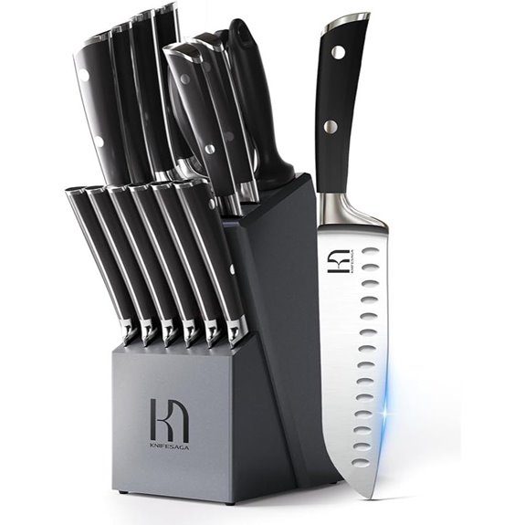Premium 15-Piece Japanese Knife Block Set