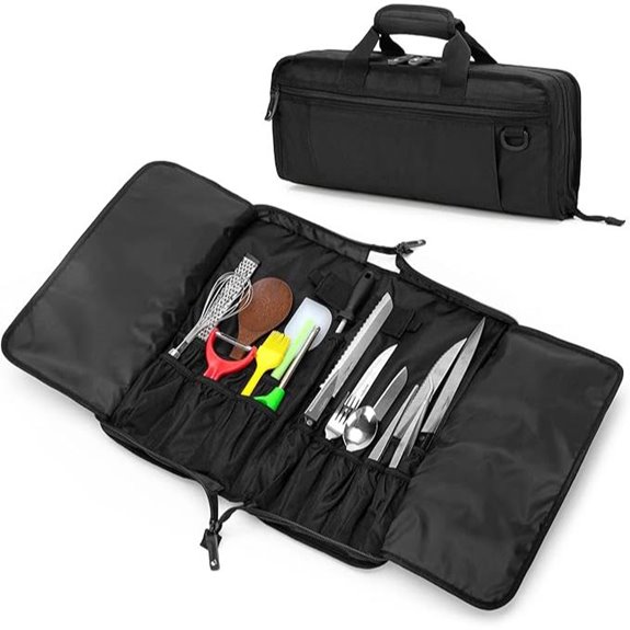Samdew Chef Knife Bag with Lockhole & Slots