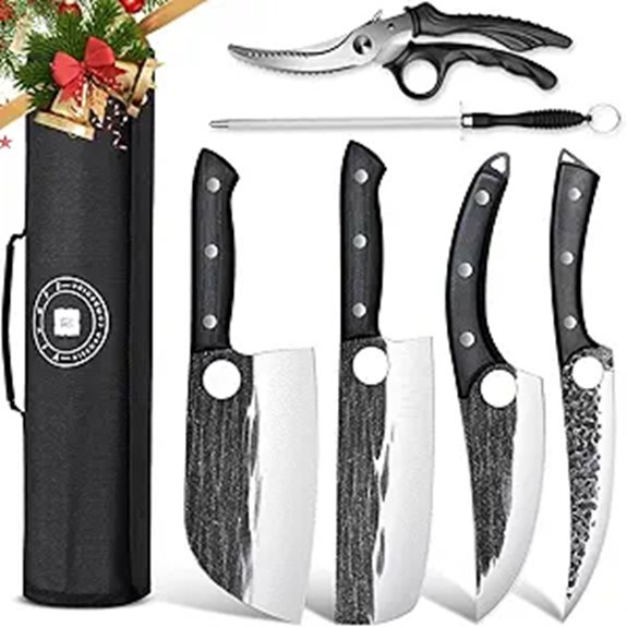TIVOLI 7-Piece Professional Butcher Knife Set