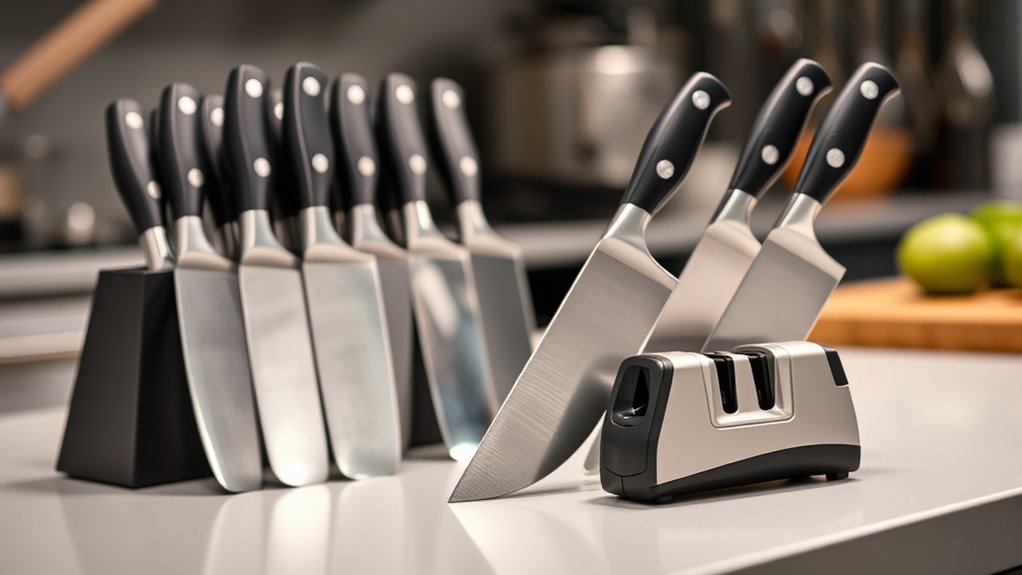 sharpener type blade storage