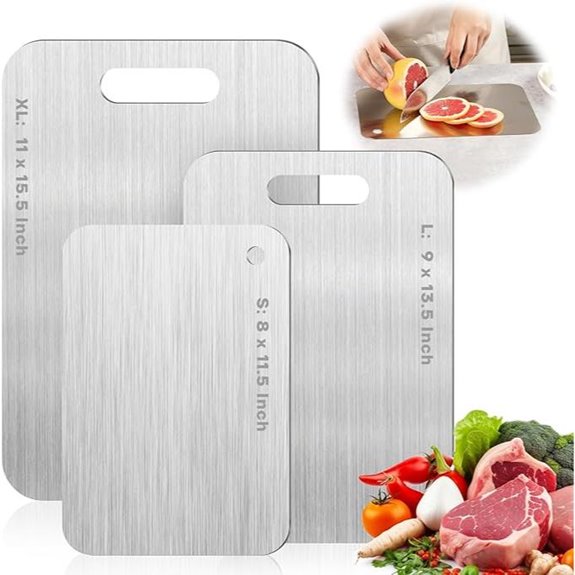 Katuchef Titanium Cutting Board Double-Sided Durable Safe