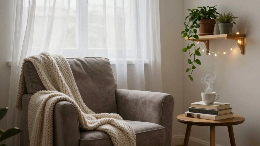 calm cozy minimalist retreat