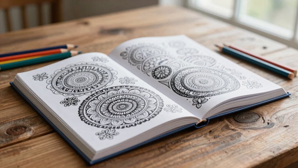 colorful mindful relaxation activity