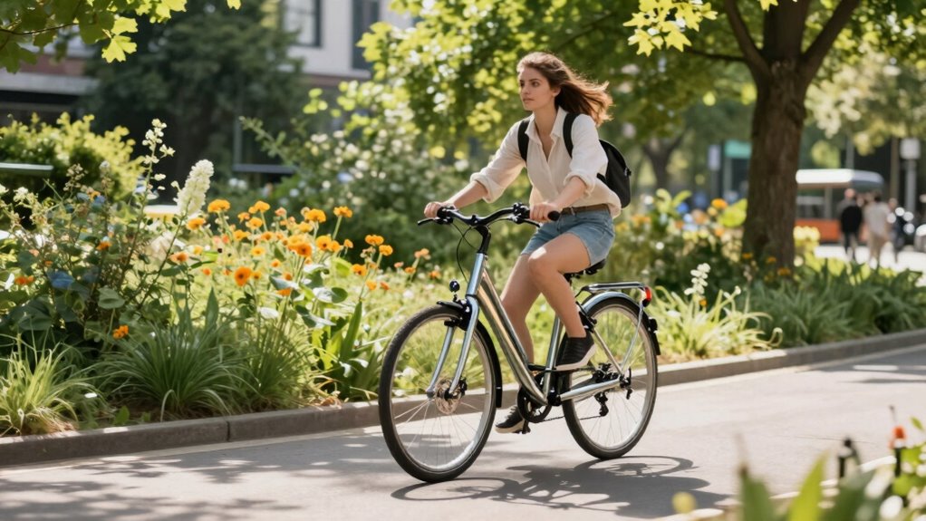 eco friendly bike commuting