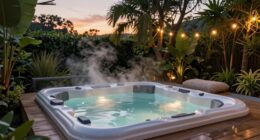 home hot tub relaxation