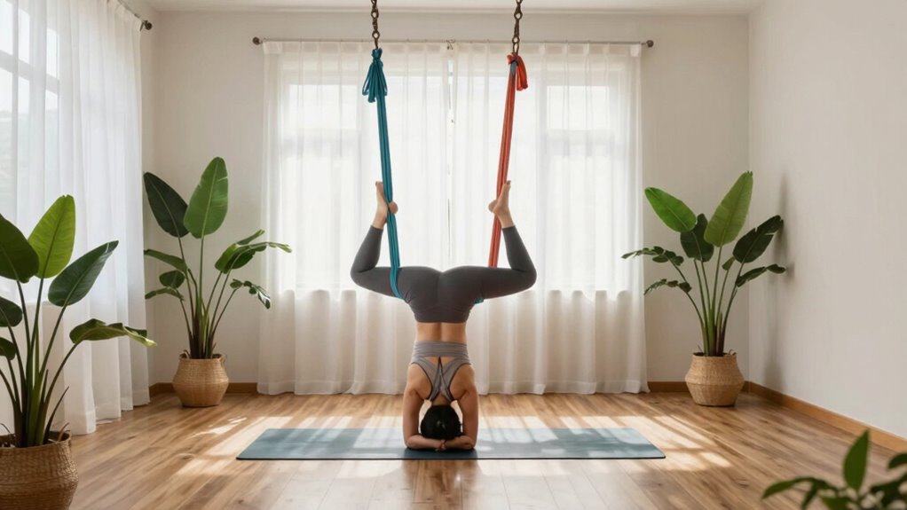 home yoga swing setup