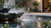 indoor fountains create ambiance