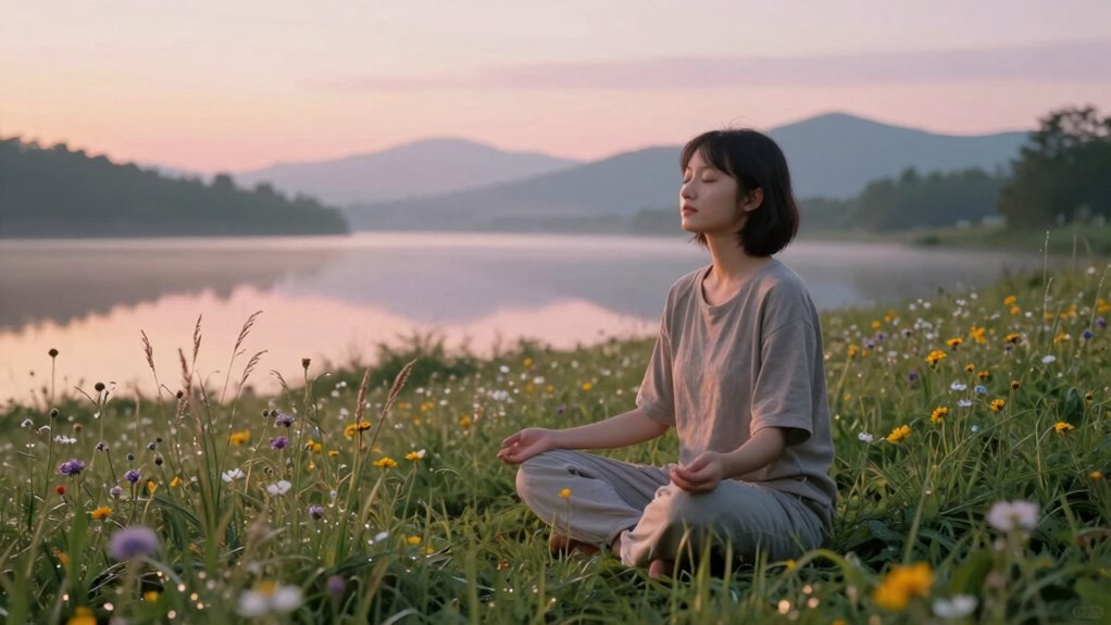mindful breathing cultivates calm