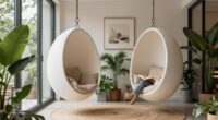 modern hanging reading nook
