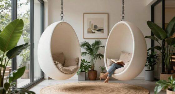 modern hanging reading nook