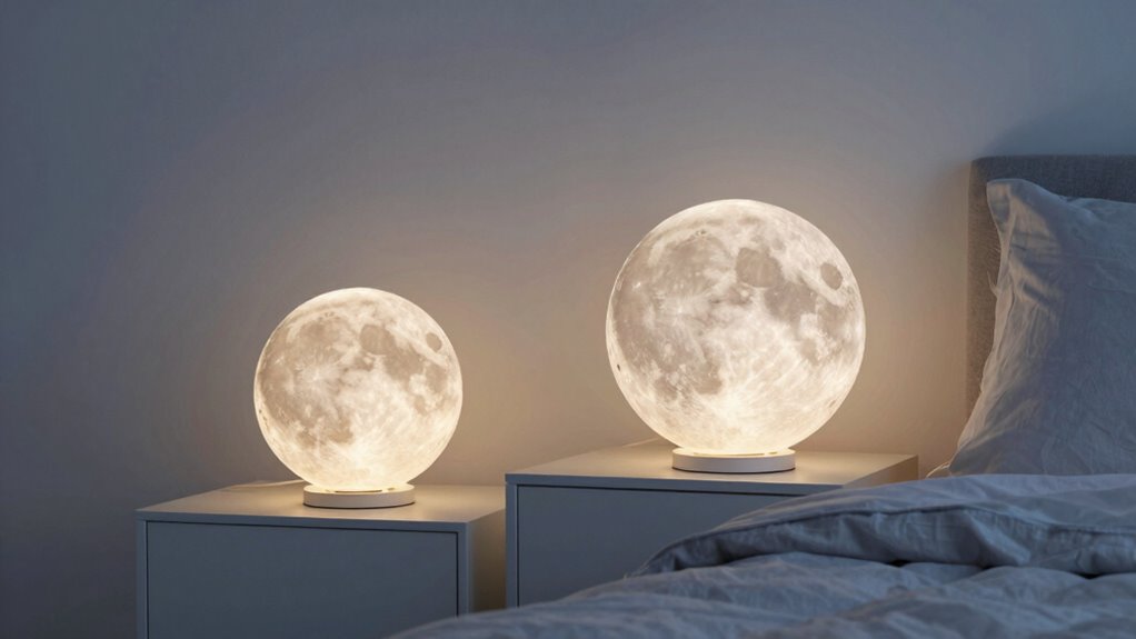 moon lamps create ambiance