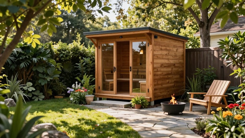 outdoor sauna privacy solutions