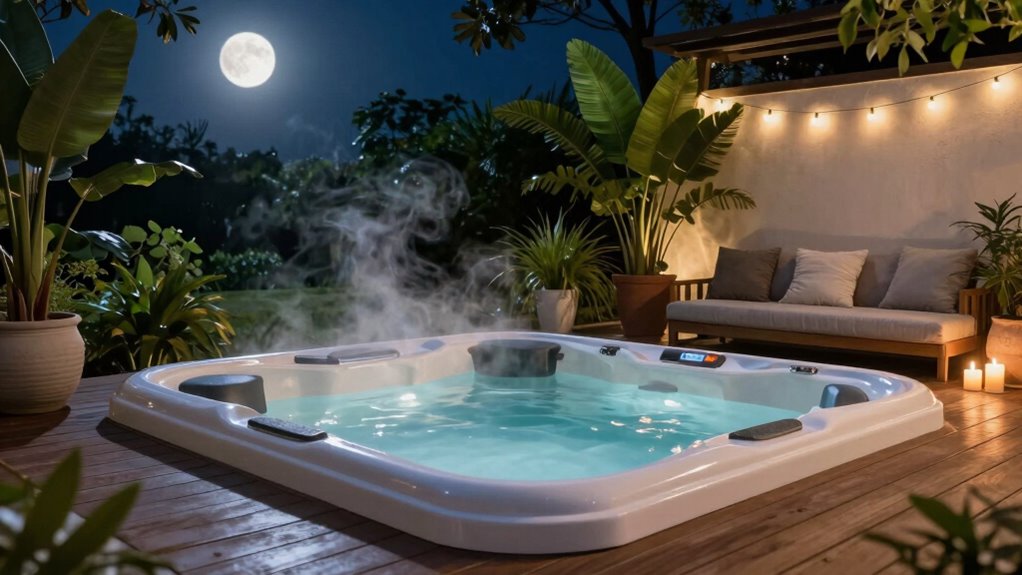 relaxing energy efficient hot tub