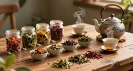 relaxing herbal tea evenings