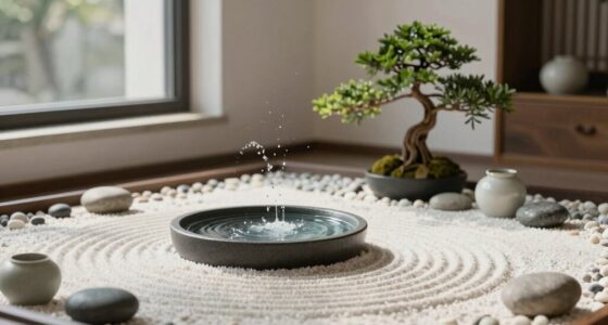 serene desk water features