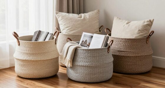 stylish clutter control baskets